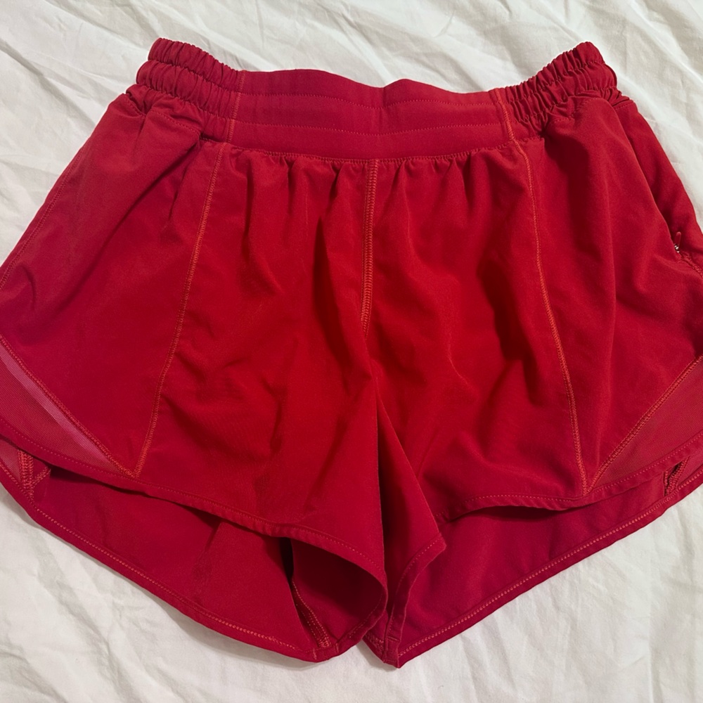 Lululemon size 6 red shorts